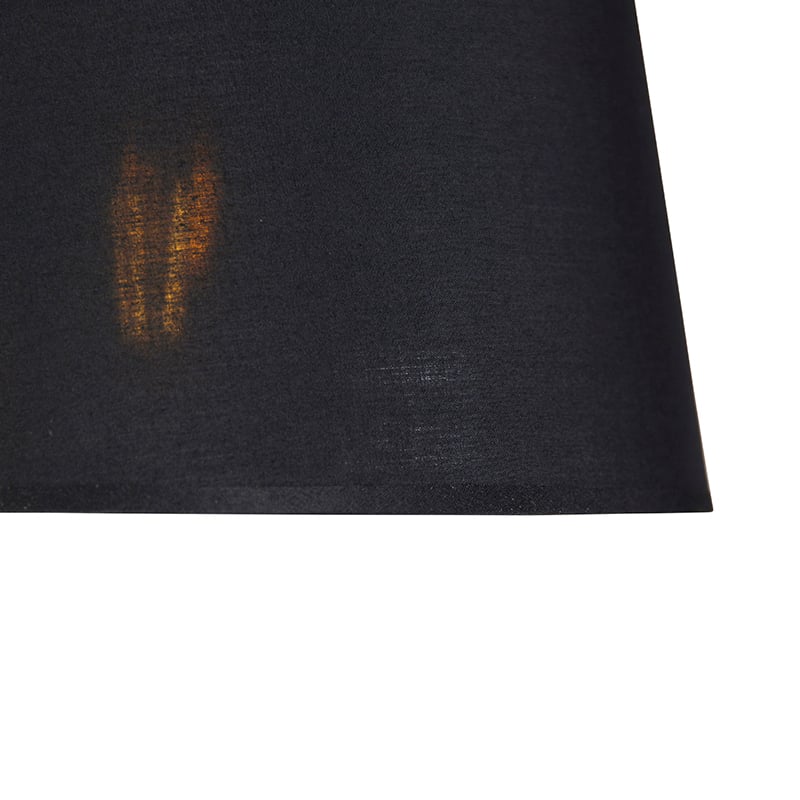 Lámpara de arco moderna negra con oro - Arc Basic