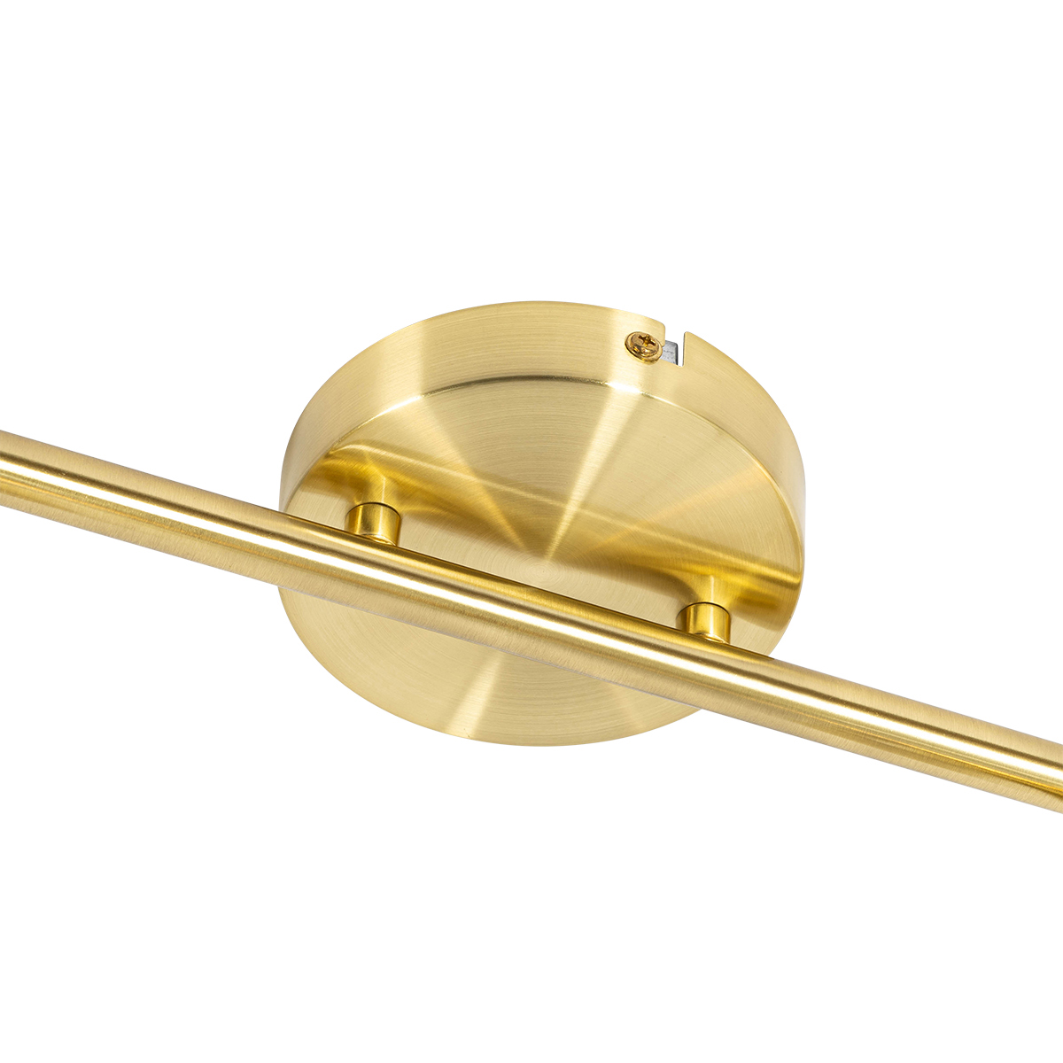 Laura: Art Deco Deckenstrahler In Gold/Messing – 2-flammig & Verstellbar – Ideal Für Wohnzimmer & Schlafzimmer