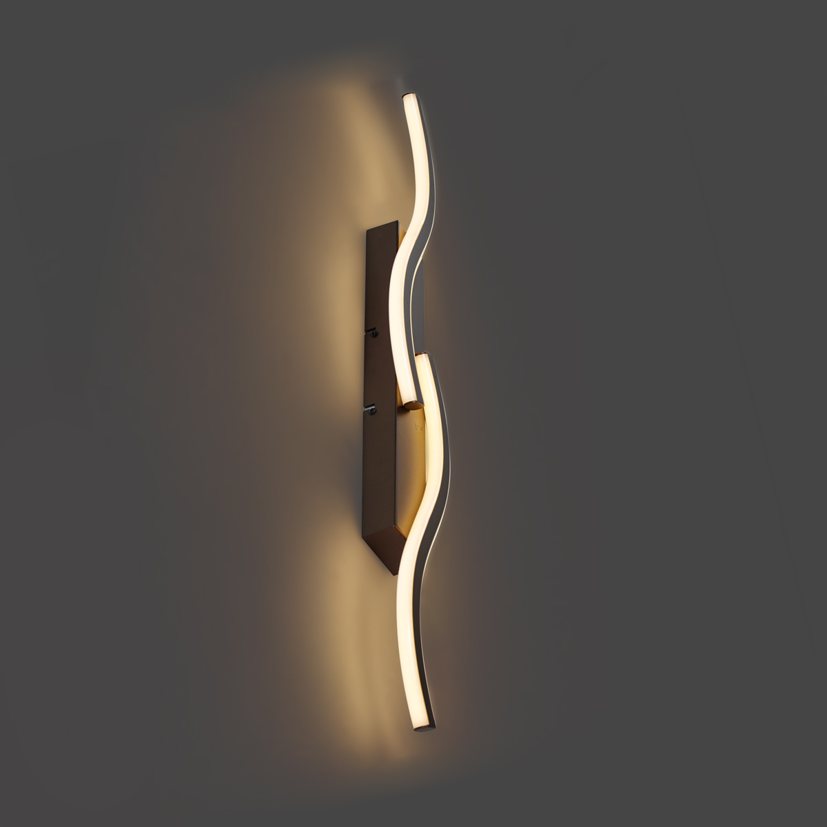 Lámpara de pared de diseño bronce oscuro con 2 luces regulable en 3 pasos - Bummy