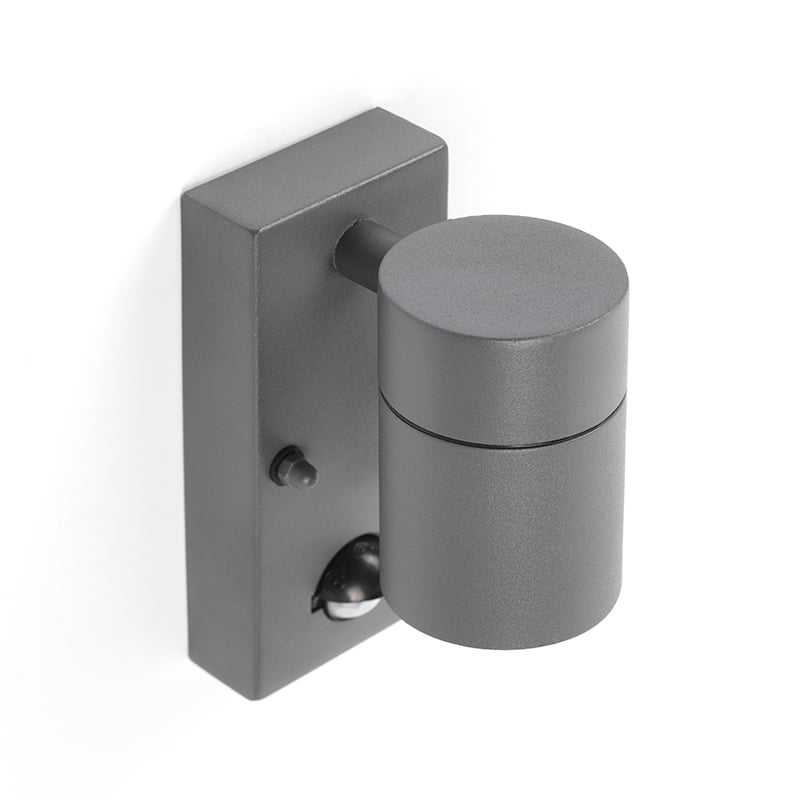 Outdoor Wall Light Anthracite IP44 with Motion Sensor - Solo