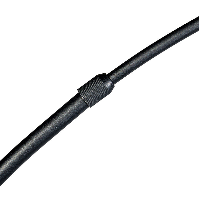 Lampada ad arco moderna nera con paralume in tessuto nero - Arc Basic