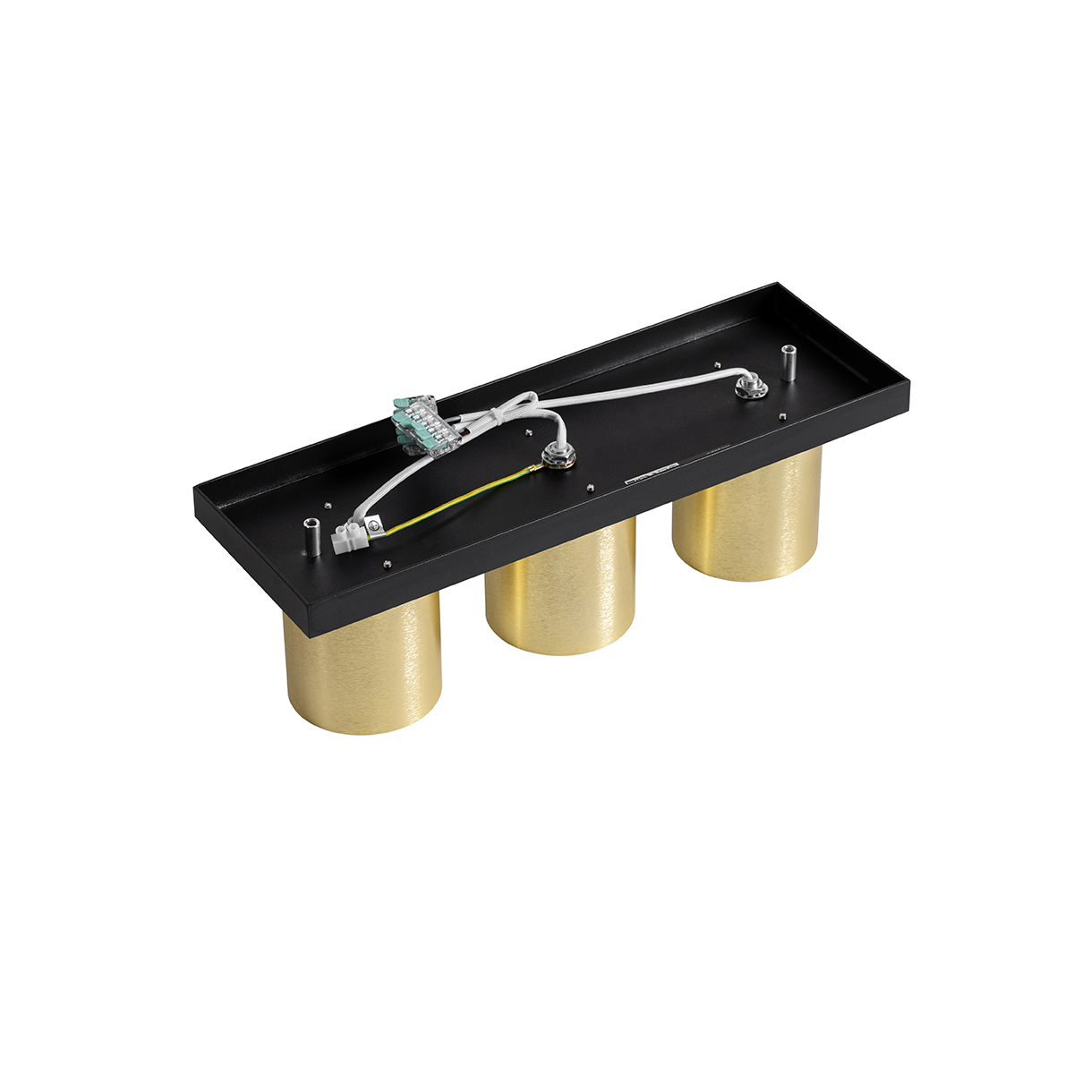 Moderner Deckenstrahler Schwarz mit Gold 3-flammig – Tubo
