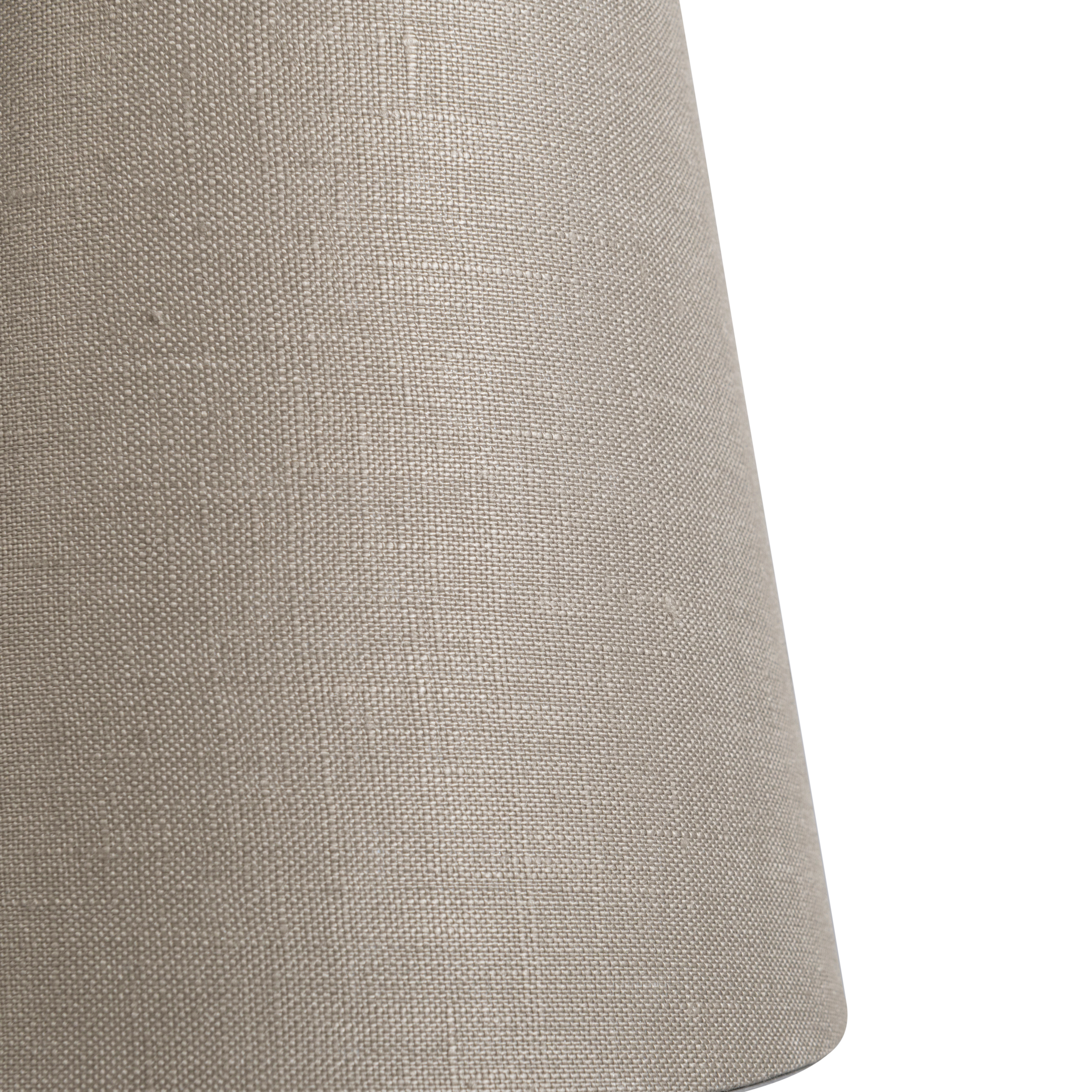 Paralume a clip in lino color tortora 12 cm rotondo