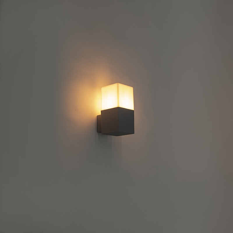 Lampada da parete per esterni moderna grigia IP44 - Denmark
