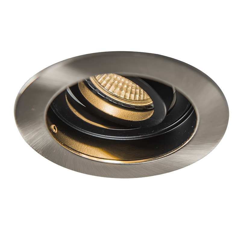 Spot encastrable Rondoo acier set de 5