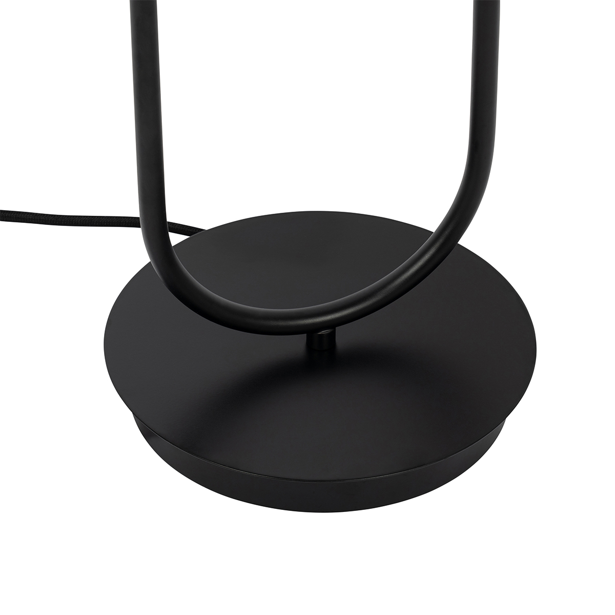Lampada da tavolo Art Déco nera con vetro fumé 2 luci - Laura