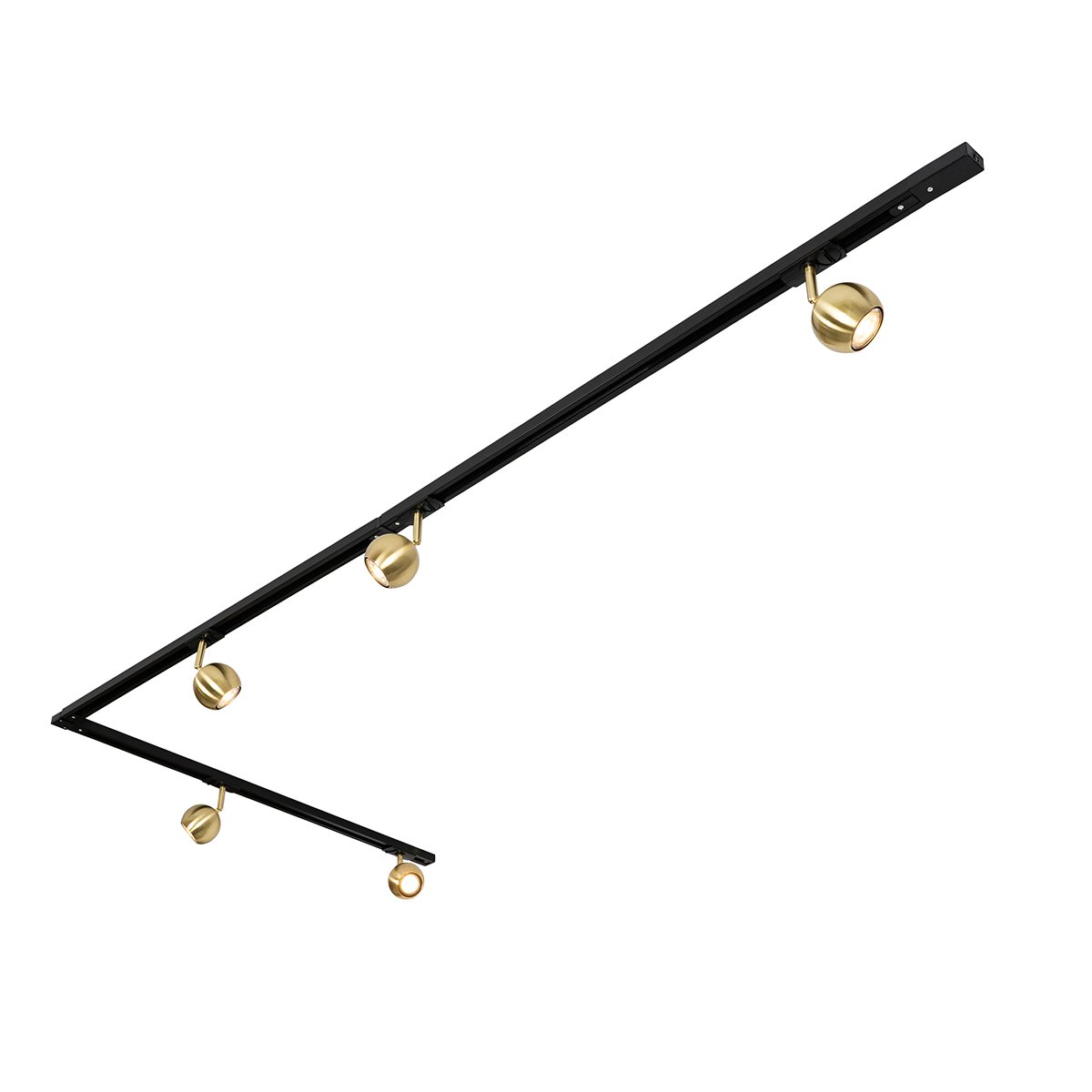 Rail spot black with gold 1-phase - Gissi