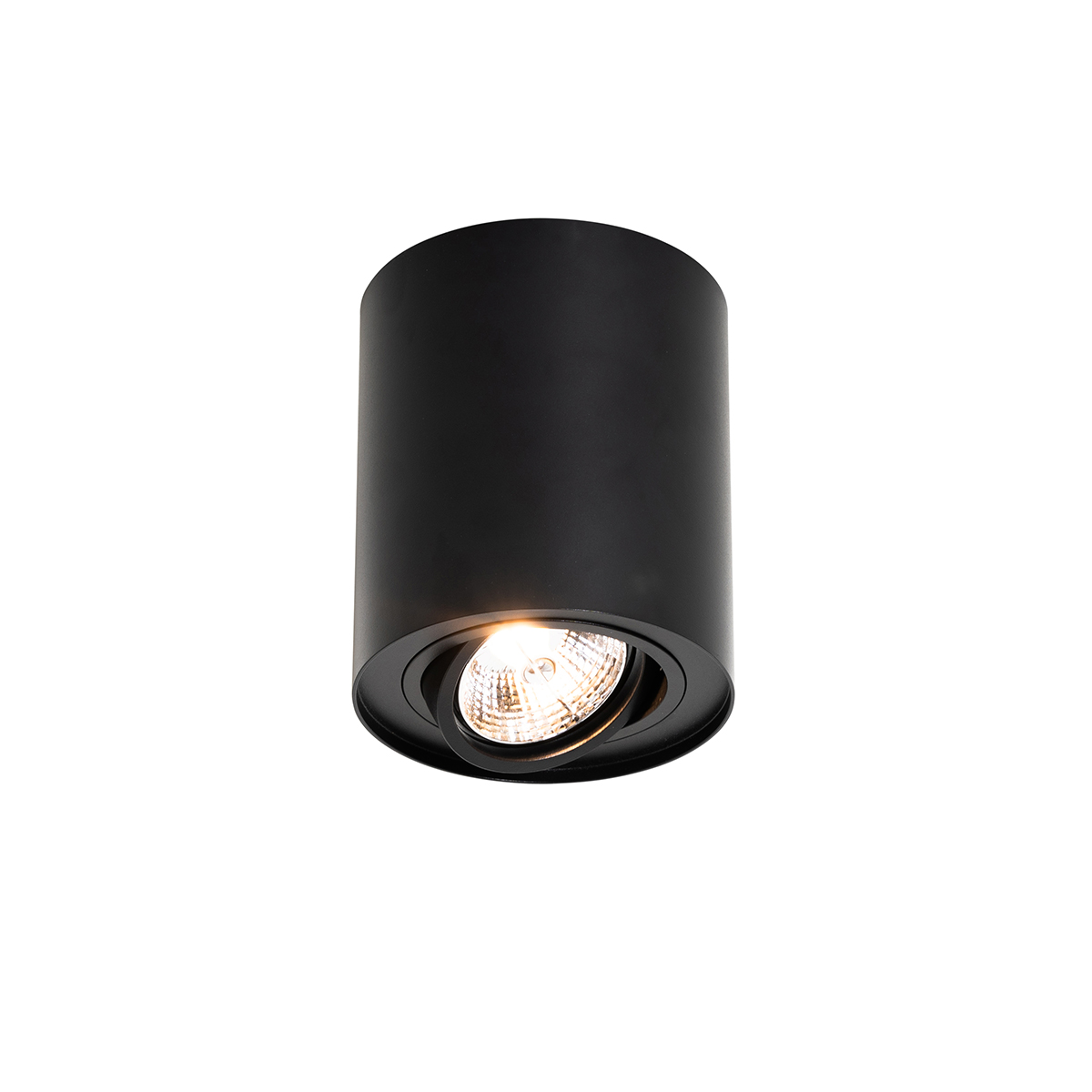 Foco de techo moderno negro giratorio e inclinable AR70 - Rondoo Up