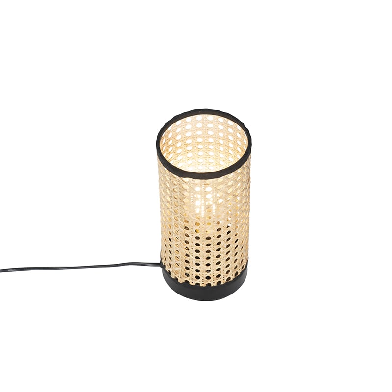 Country Table Lamp Rattan with Black - Kata