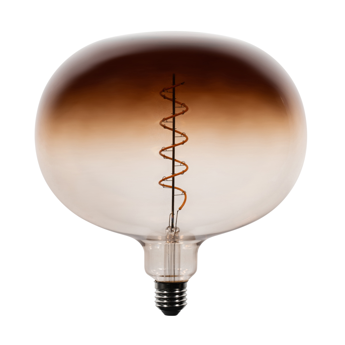 Bombillas LED E27 regulables G220 marrones 4,9 W 130 lm 1800 K