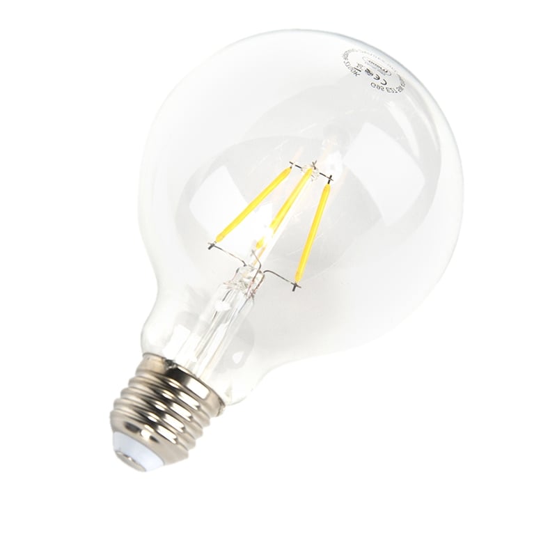 Bombilla filamento LED regulable E27 A60 5W 470lm 2700 K.
