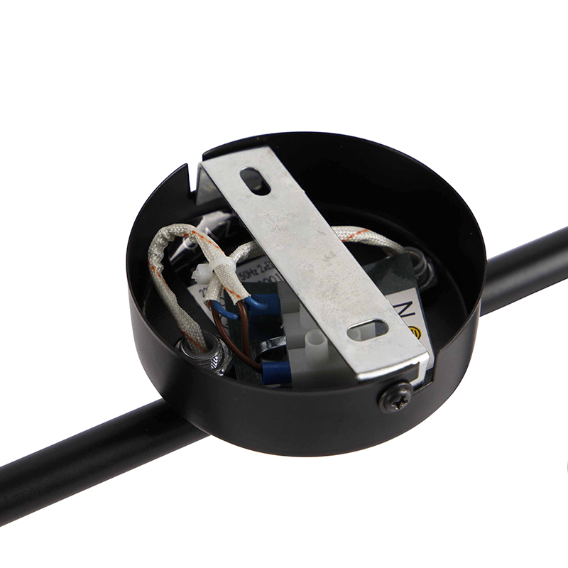 Modern Black Spotlight 2-Light Adjustable - Facil