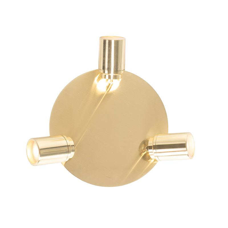 Spot de salle de bain moderne en laiton 3 lumières IP44 - Ducha