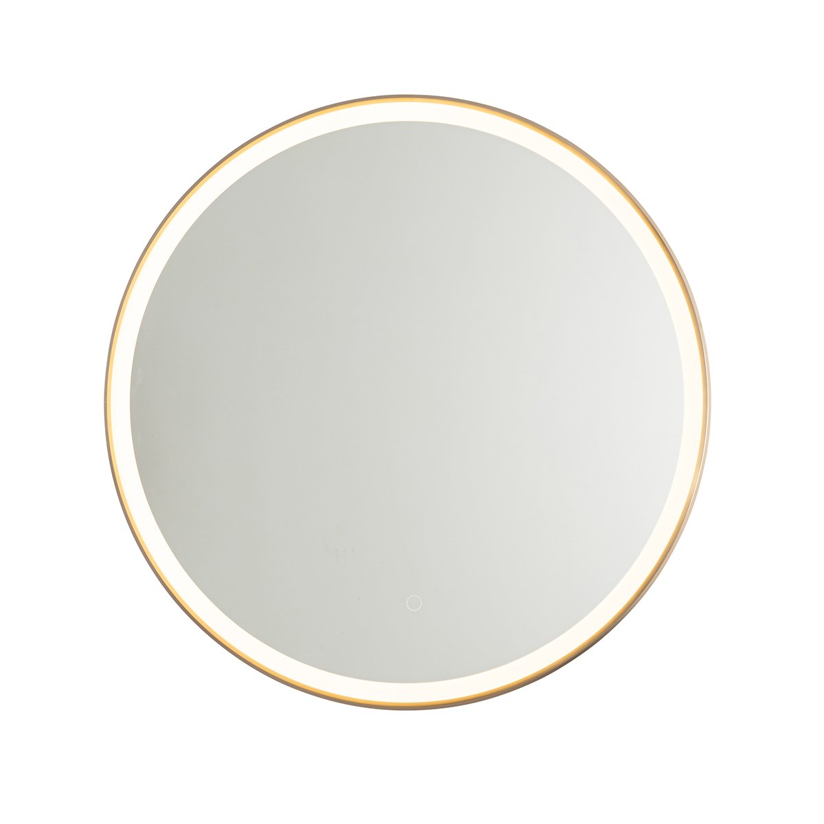 Bathroom mirror rose gold 70 cm incl. LED with touch dimmer Miral