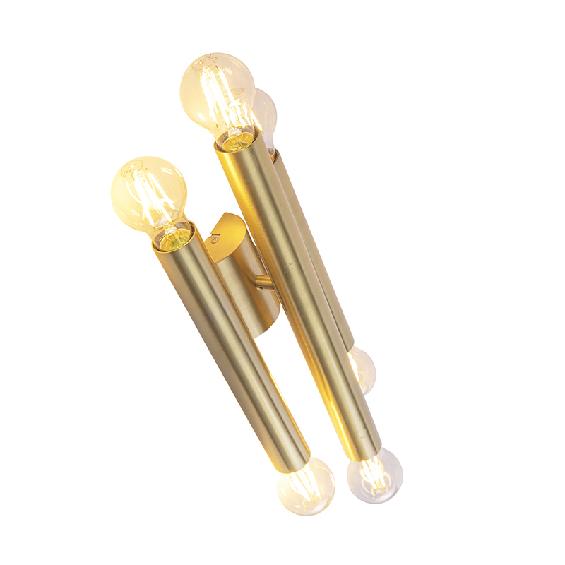 Hotel Chic Wall Lamp Gold 6-Lights - Tubi