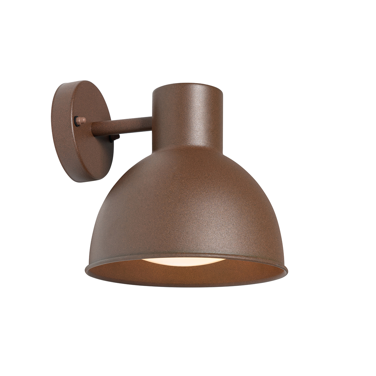 Industrial Outdoor Wall Light Rust Brown Round IP44 - Natas