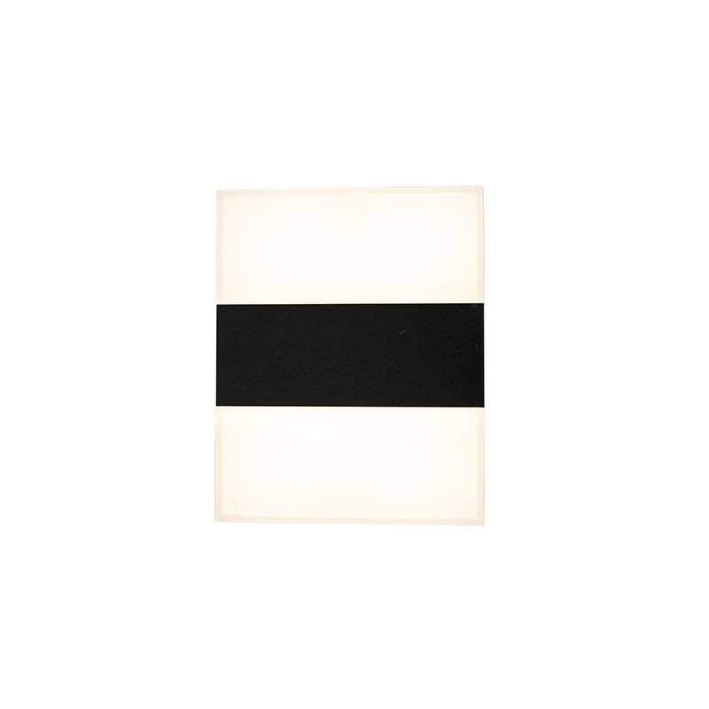 Modern Black Outdoor Wall Light IP44 Incl. LED - Dualy