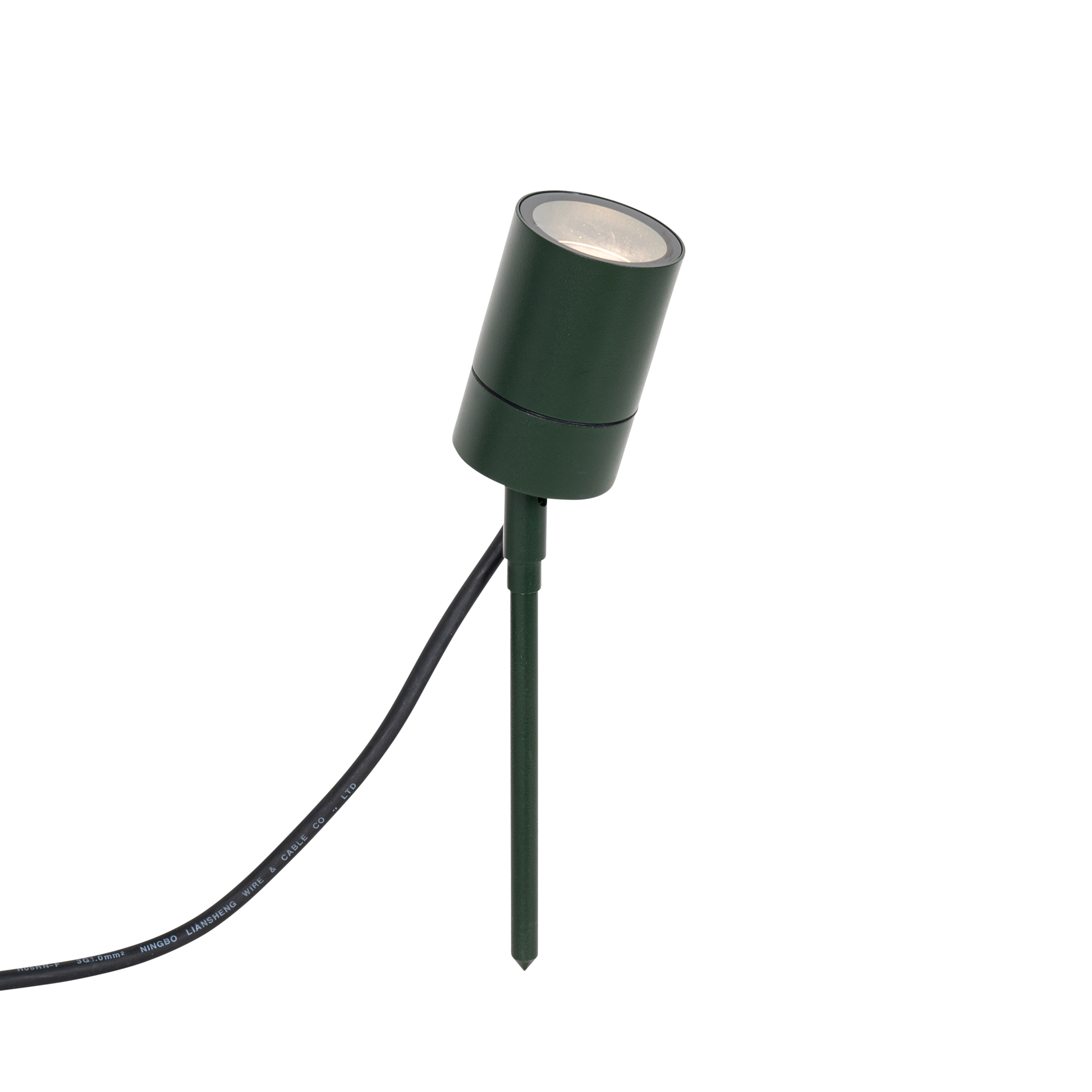 Spot à pointes vert foncé orientable IP44 - Solo