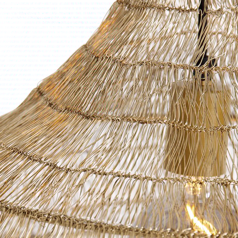 Oriental Pendant Light Gold 45 cm x 60 cm - Vadi