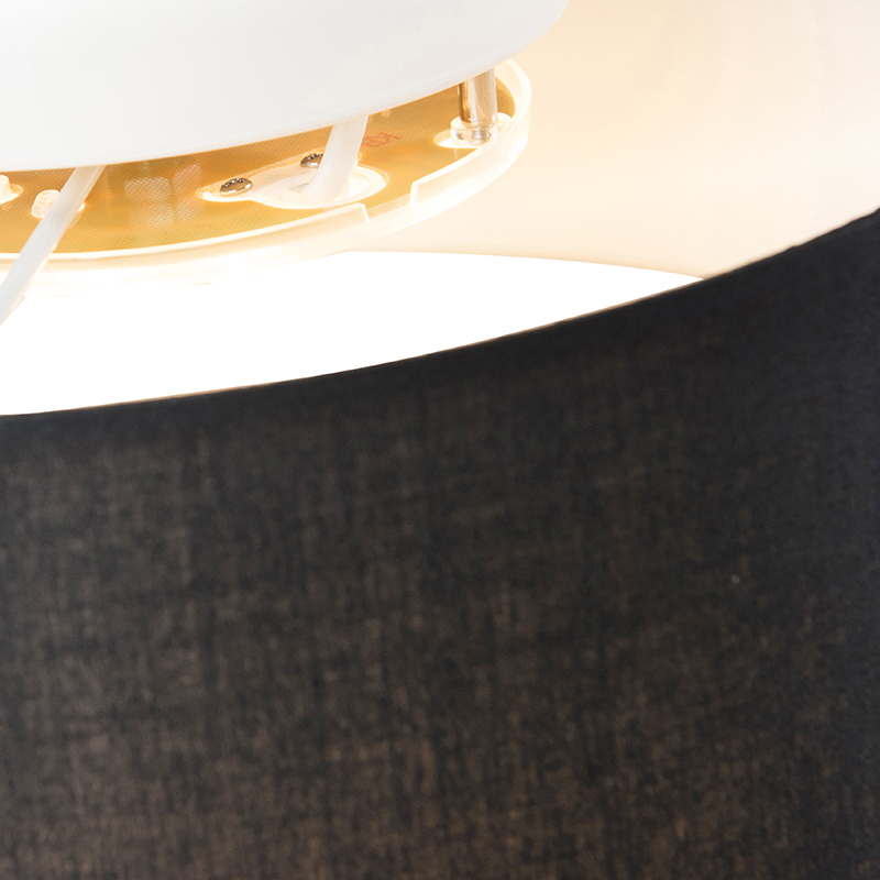 Plafón negro 40 cm con LED - Drum LED