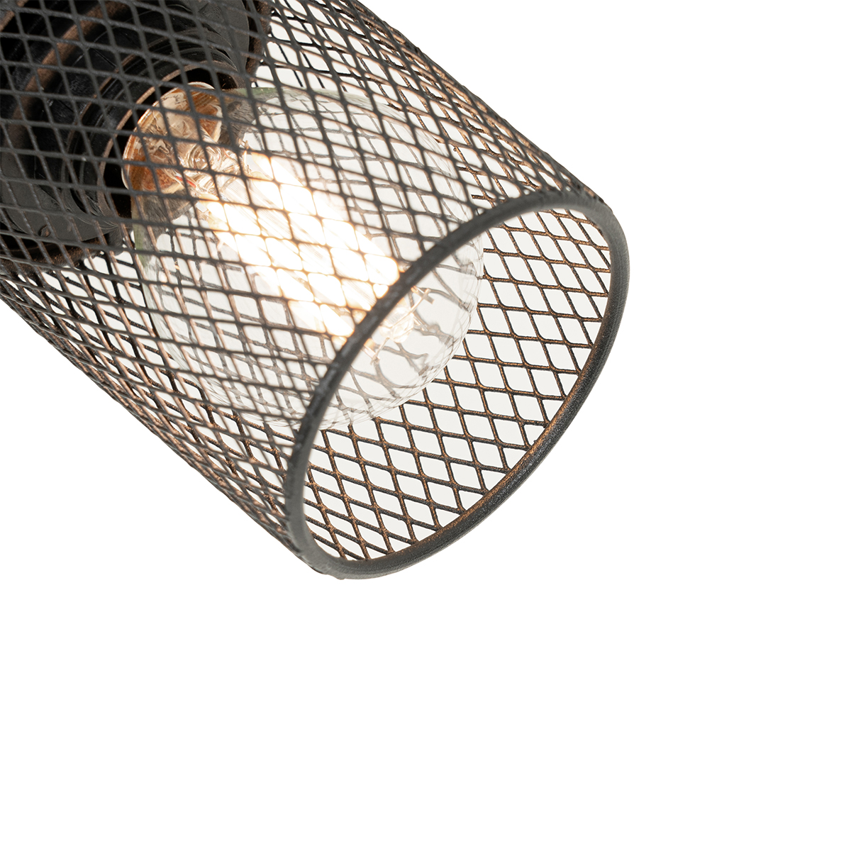 Faretto da soffitto industriale nero 3 luci orientabile - Jim