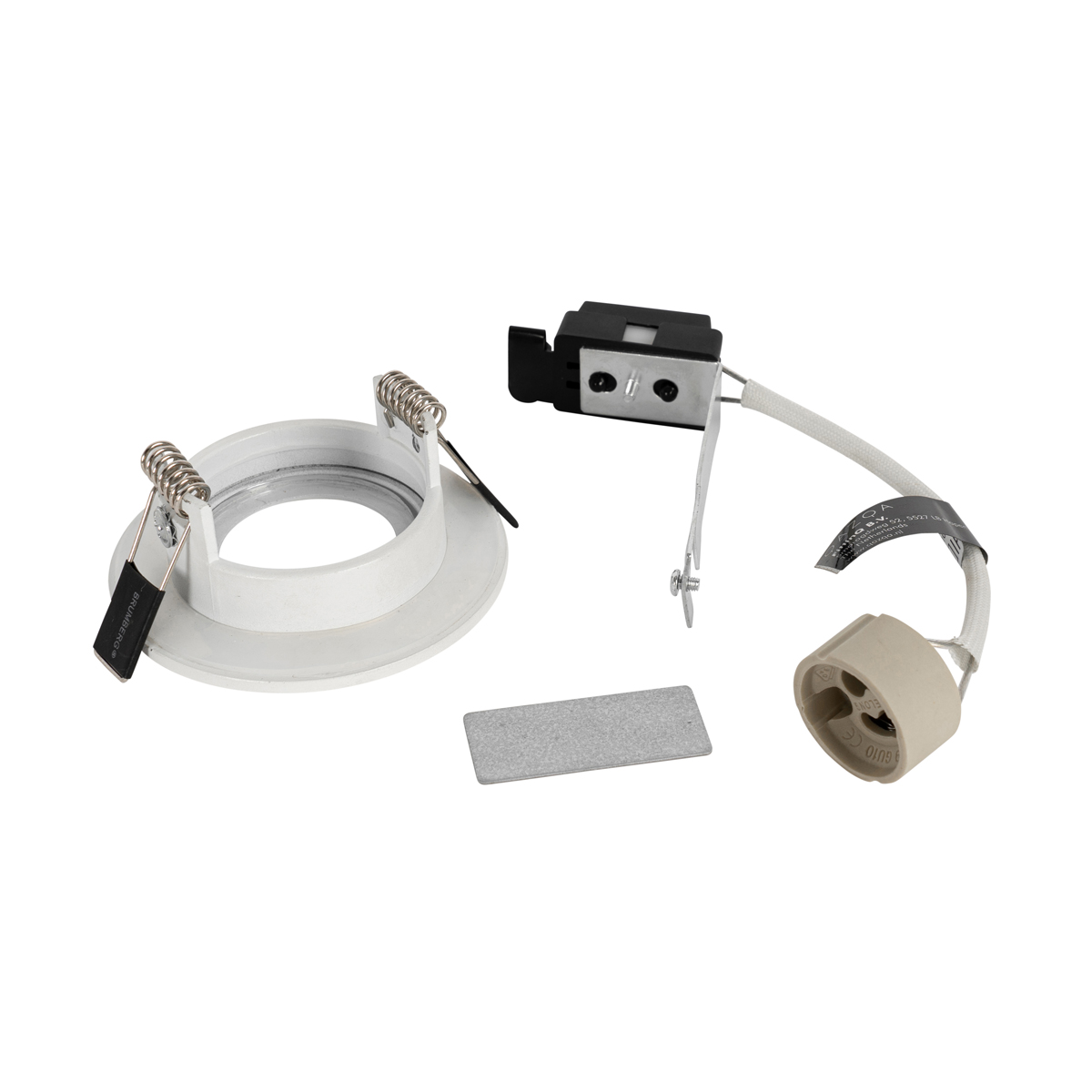 Spot encastrable intelligent blanc rond IP44 avec Wifi GU10 50mm - Xena