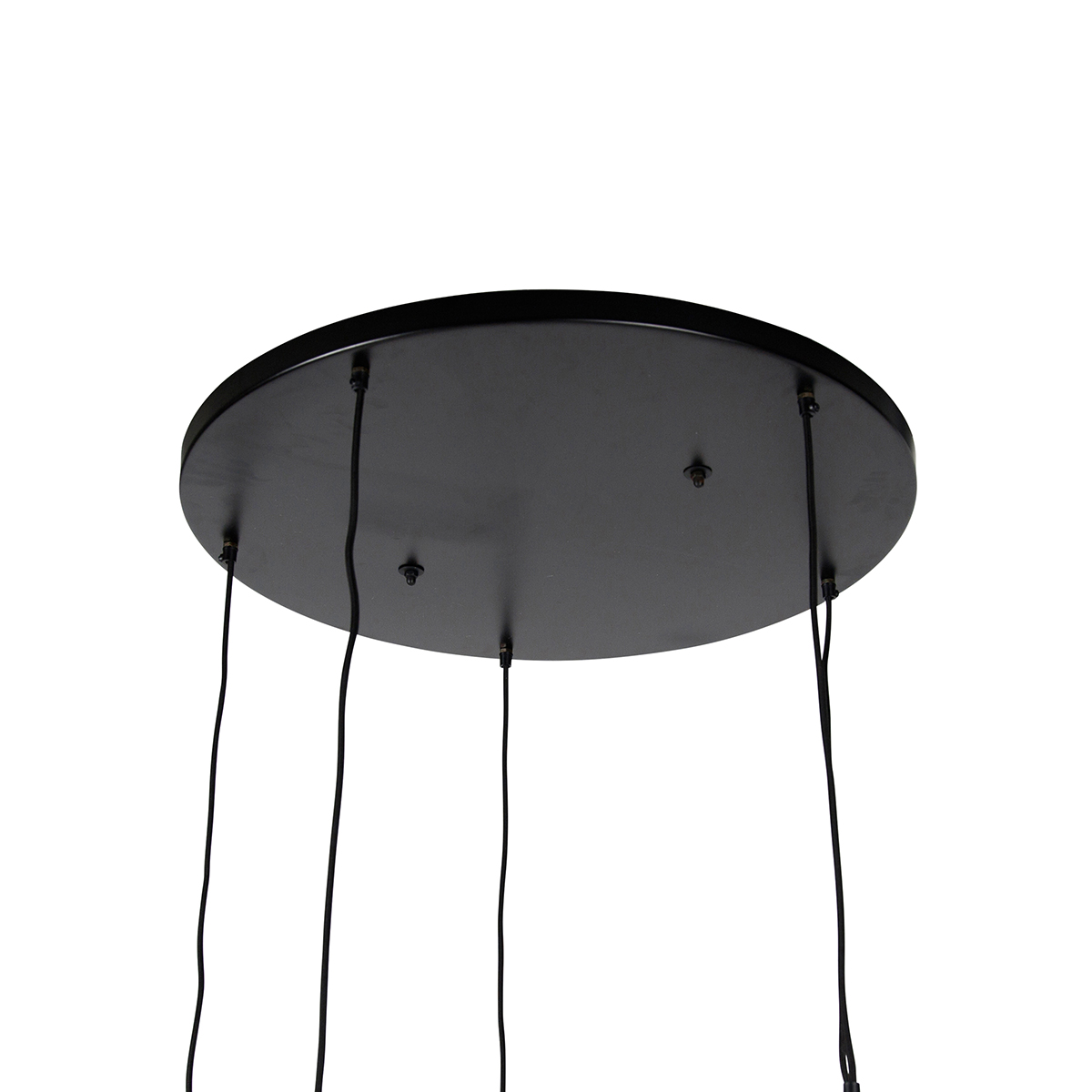 Industrial Pendant Light Black with Brass 5 Lights - Haicha