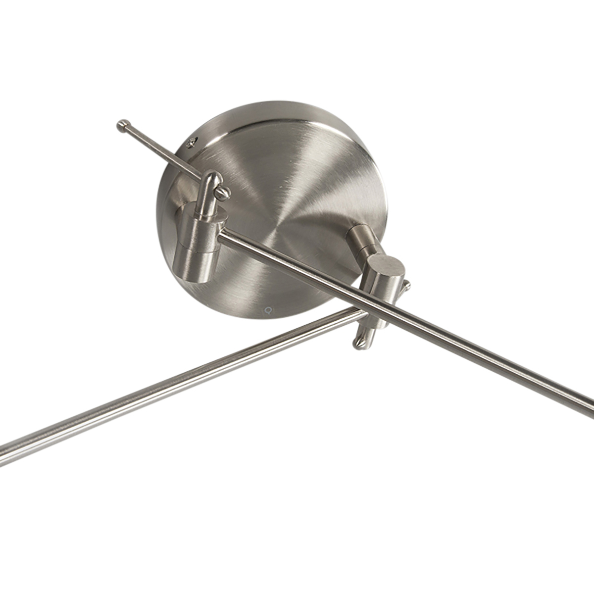 Pendant Light Steel with Shade 35 cm White Adjustable 2-Light - Blitz