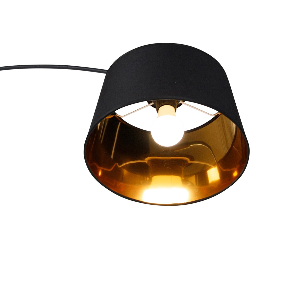 Smart arc lamp black with gold incl. Wifi A60 Arc Basic