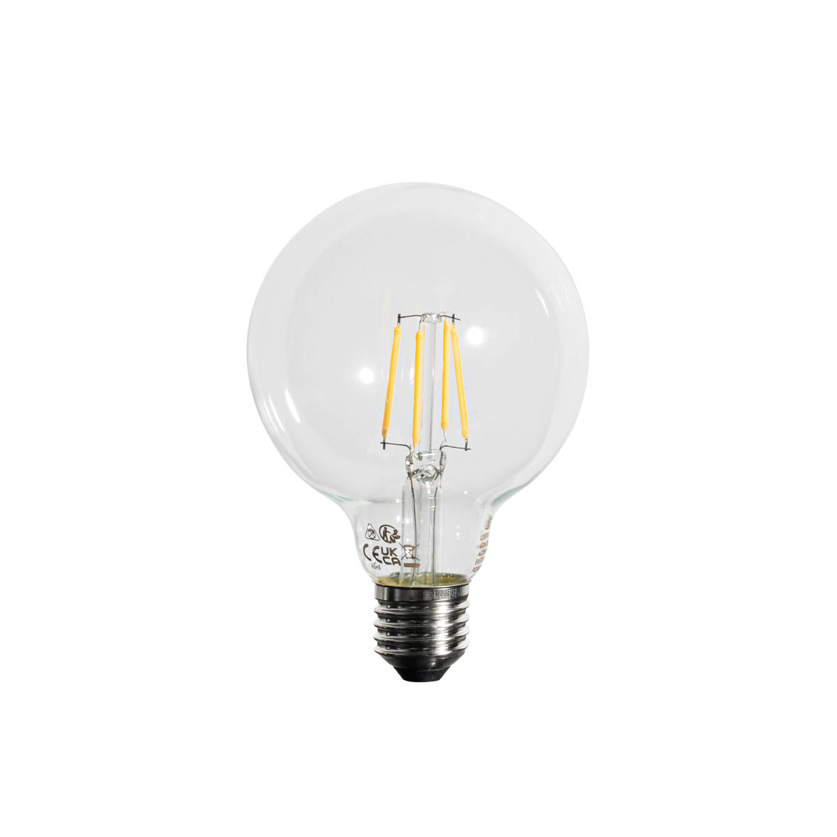 Bombilla LED regulable en 3 pasos E27 G95 4W 450lm 3000K