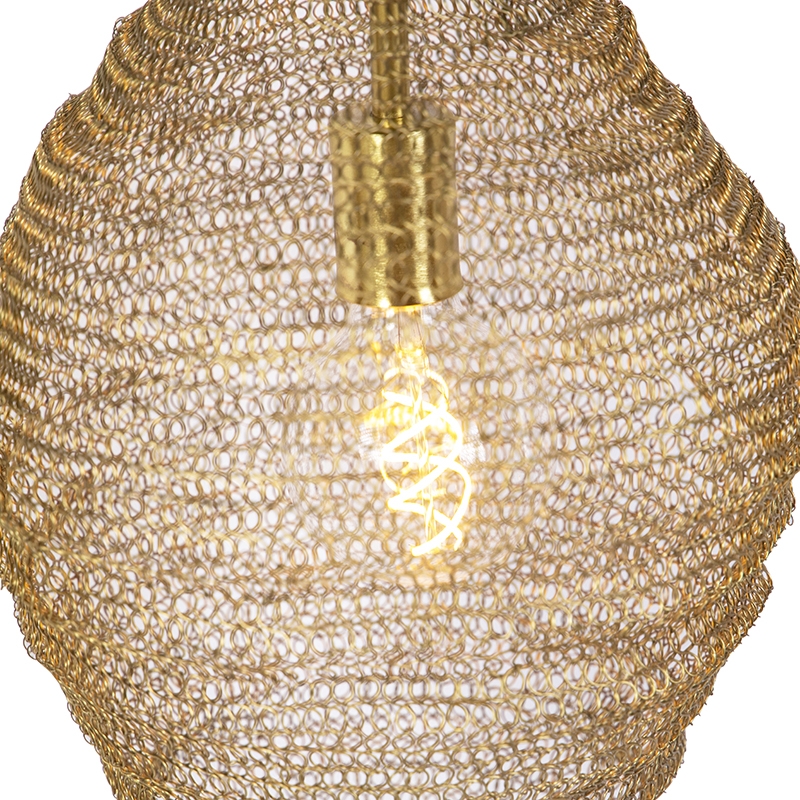 Orientalische Hängelampe Gold 30 cm - Nidum