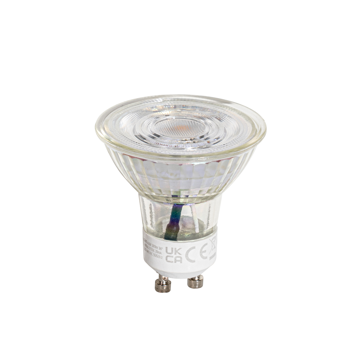 5er-Set GU10 50mm 3-Stufen-Dimmbare Kelvin LED-Lampen Klar 4,5W 380 lm 2000-2700K