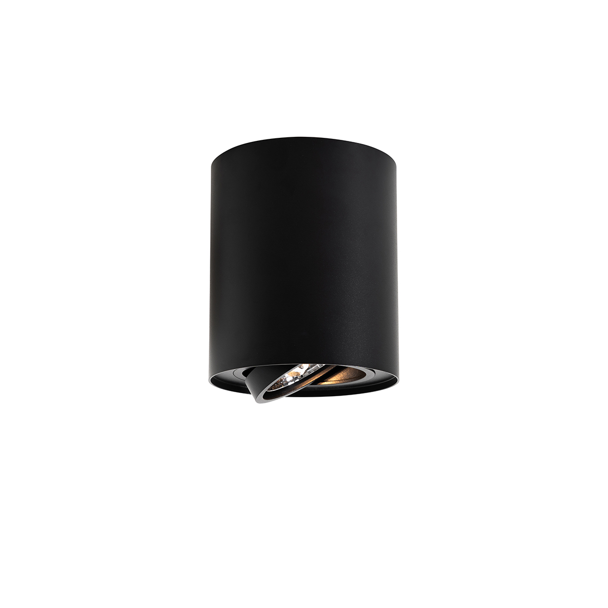 Foco de techo moderno negro giratorio e inclinable AR70 - Rondoo Up