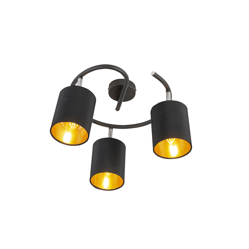 Moderne Deckenleuchte schwarz - Lofty