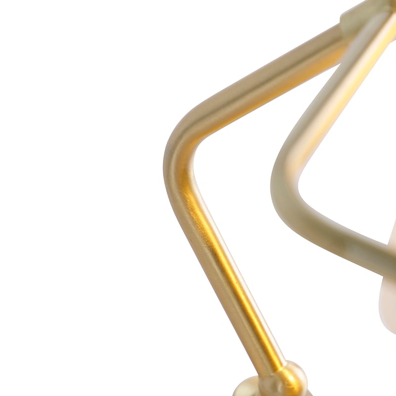 Lampe de notaire classique dorée avec verre opale - Banker