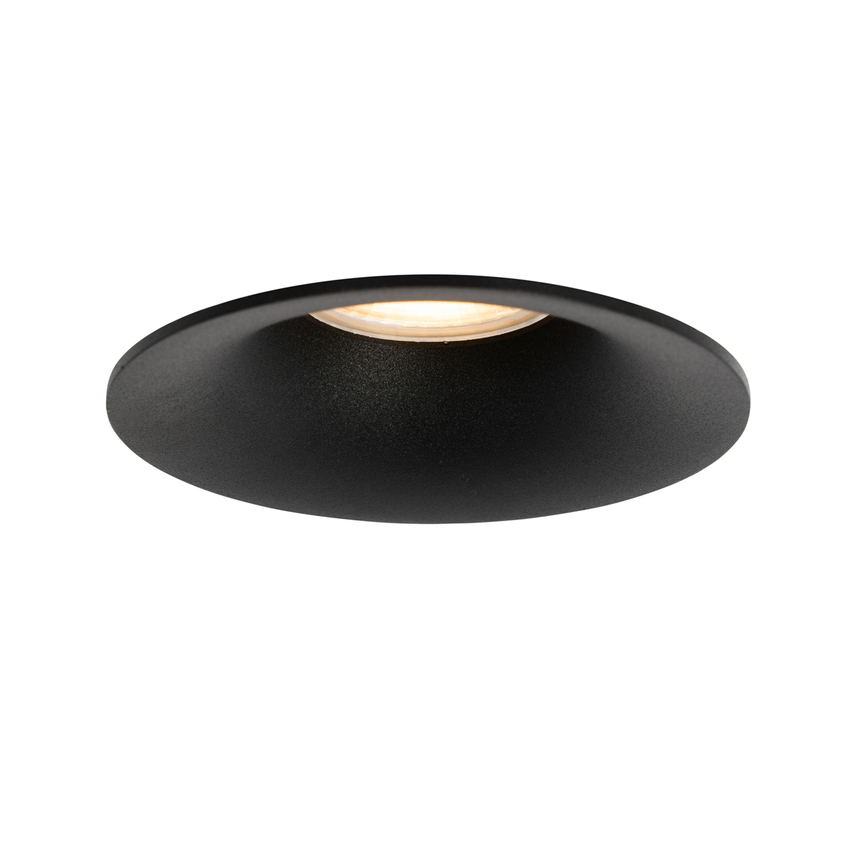 Moderner Einbaustrahler Schwarz GU10 50mm - Gijs