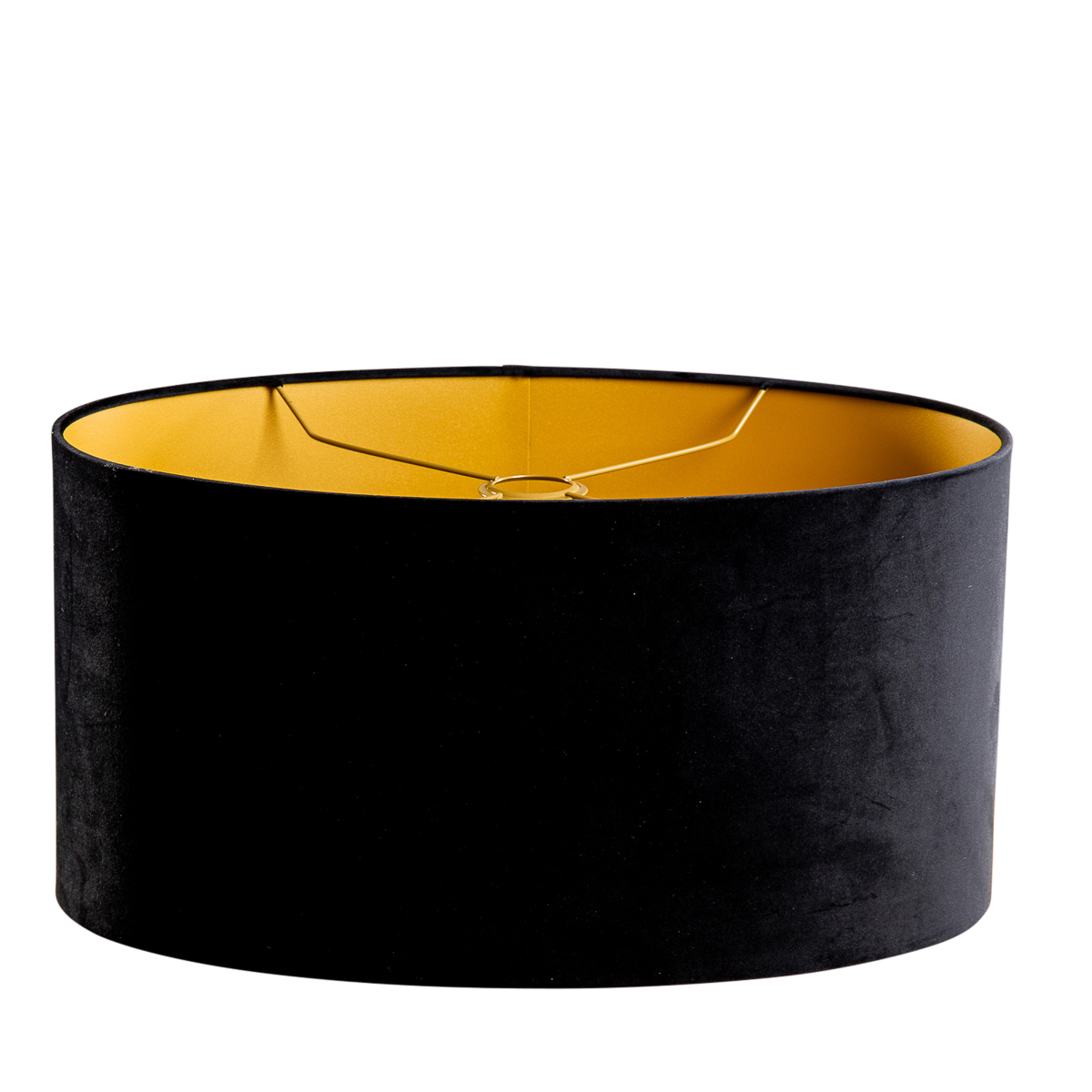 Velvet Lampshade Black Oval 50/33/25