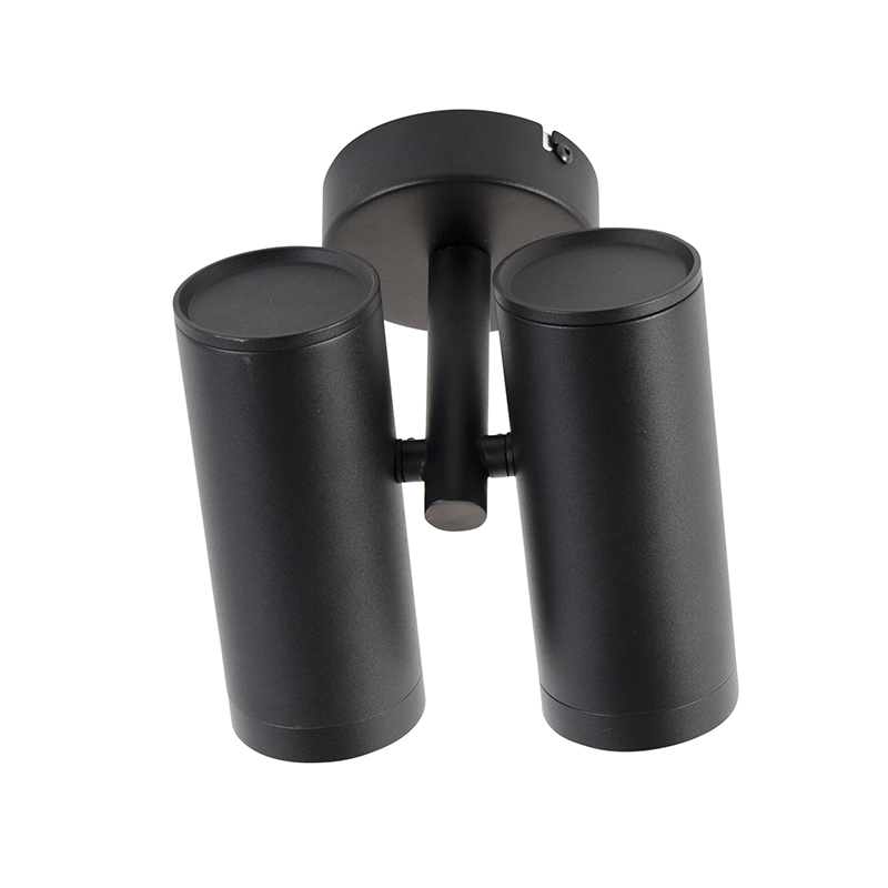 Spot design noir 2-light - Scopio Honey