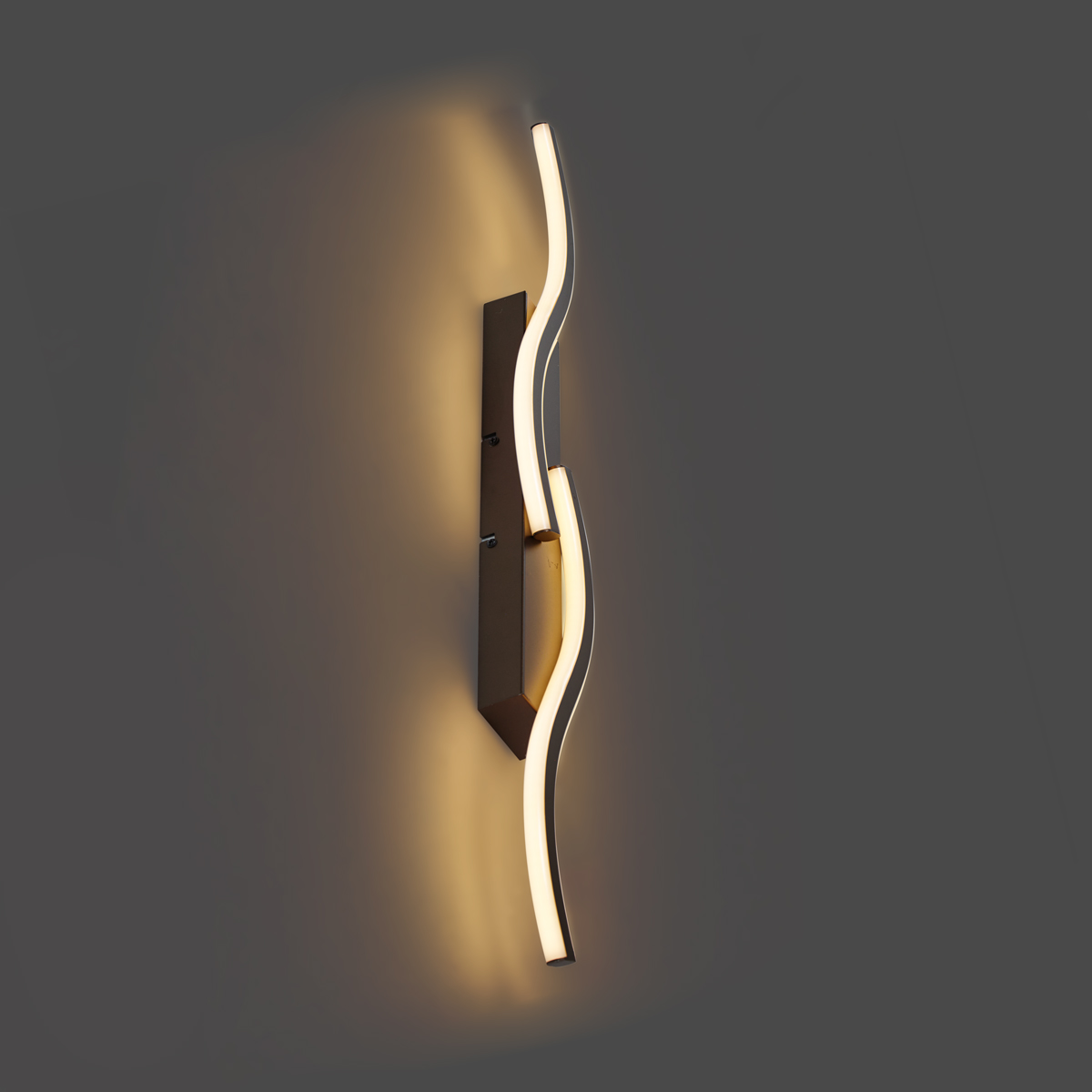 Lámpara de pared de diseño bronce oscuro con 2 luces regulable en 3 pasos - Bummy