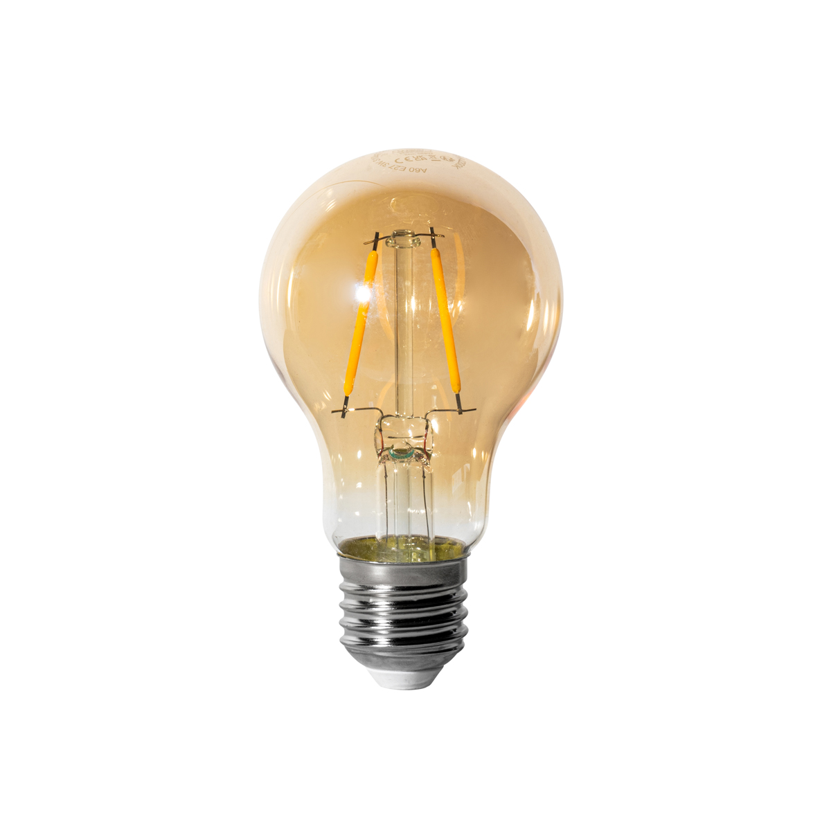 E27 Dimmbare LED-Glühbirne A60 Gold 3W 310 lm 2200K