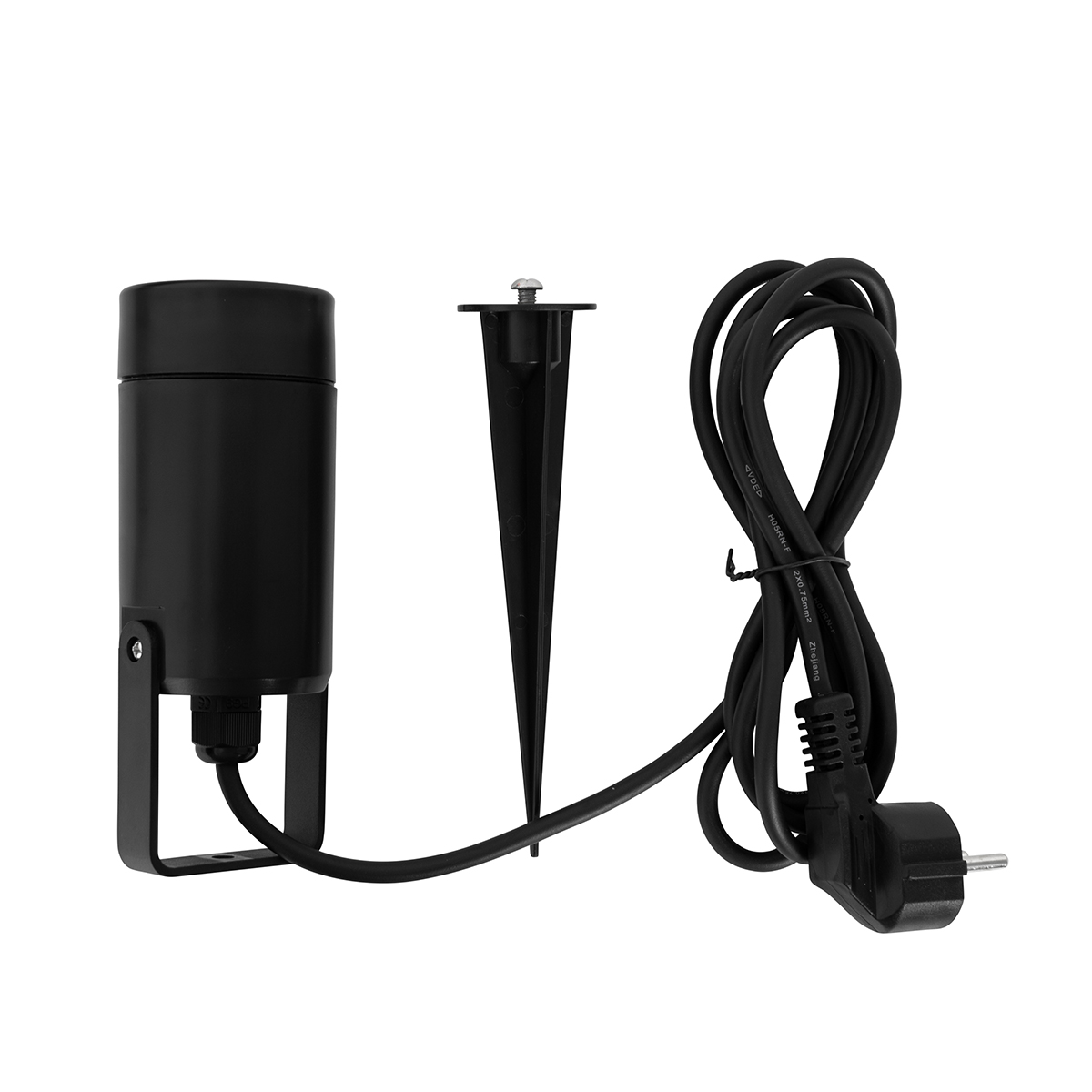 Pic de lumière réglable noir IP65 - Solo Eco