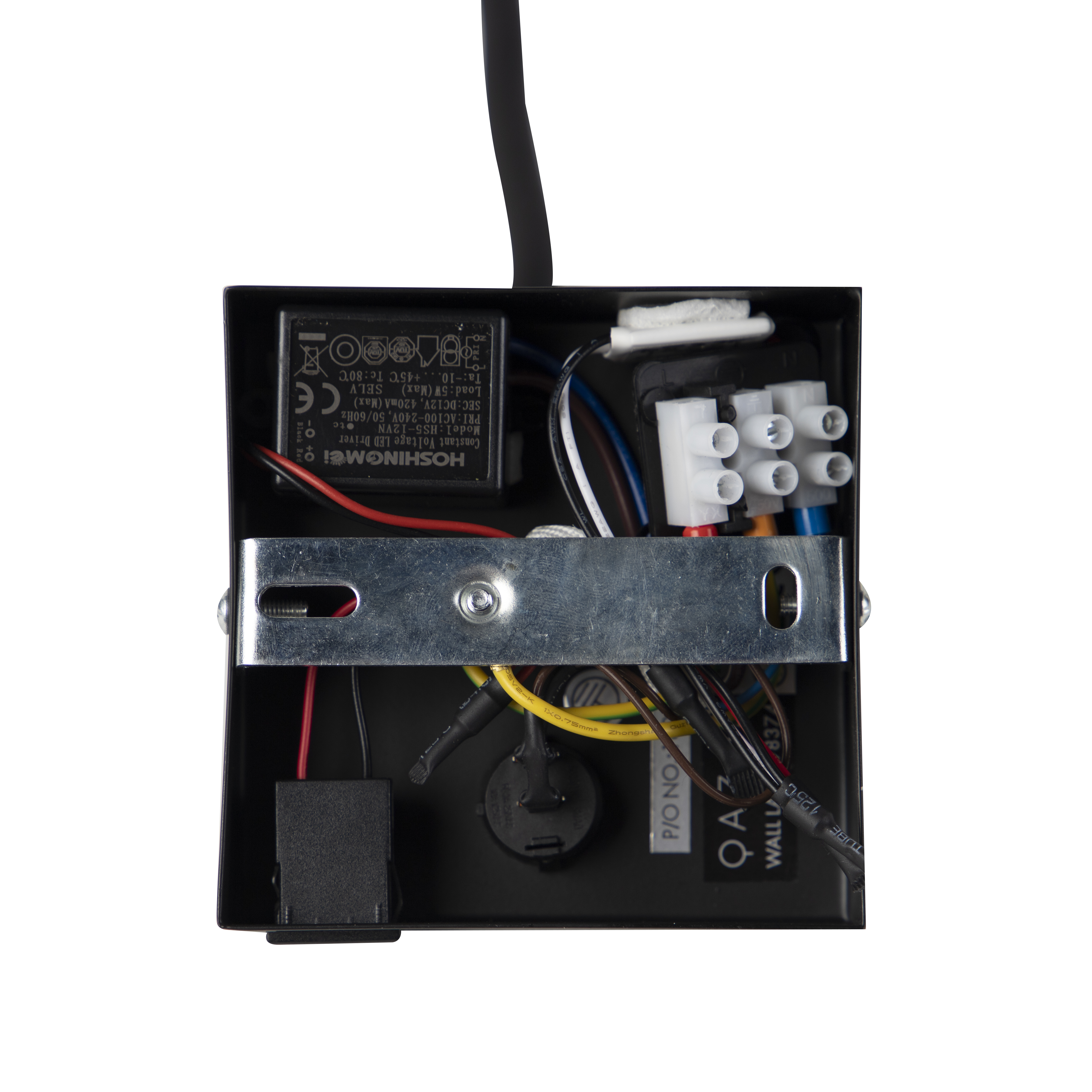 Lámpara de pared flexible moderna USB negra - Zeno