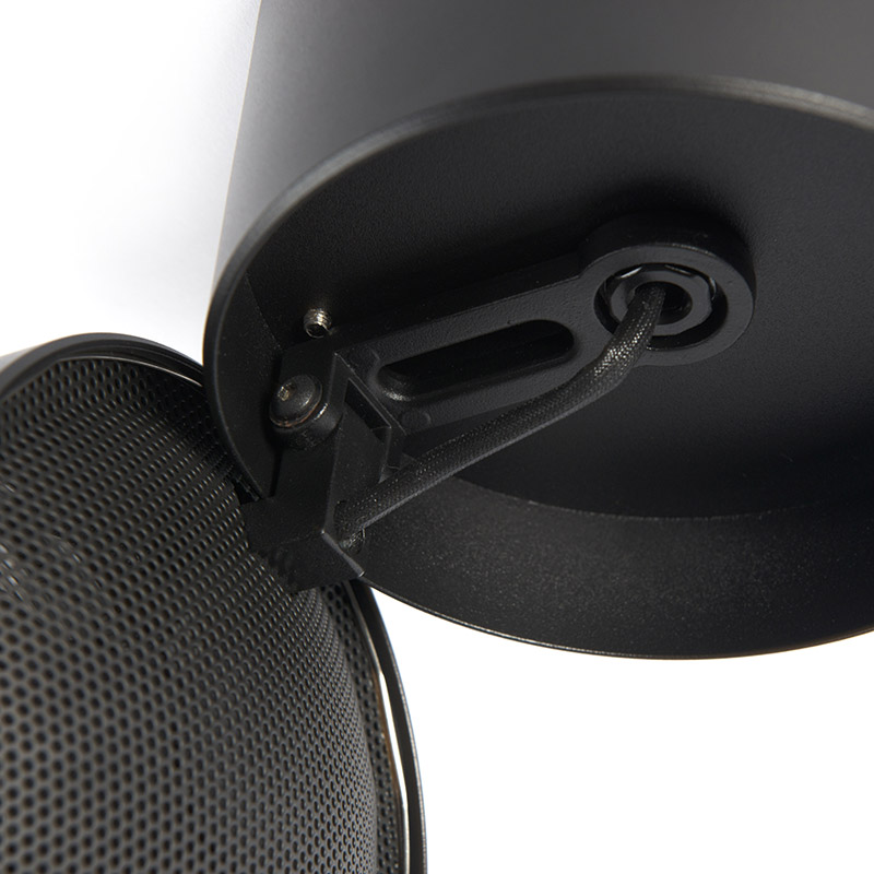 Set di 2 faretti moderni neri rotondi orientabili - Go Nine