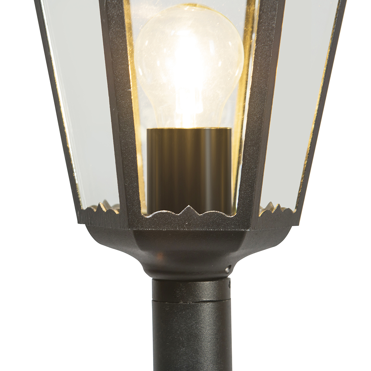 Lámpara de exterior de pie clásica negra 125 cm IP44 - New Orleans
