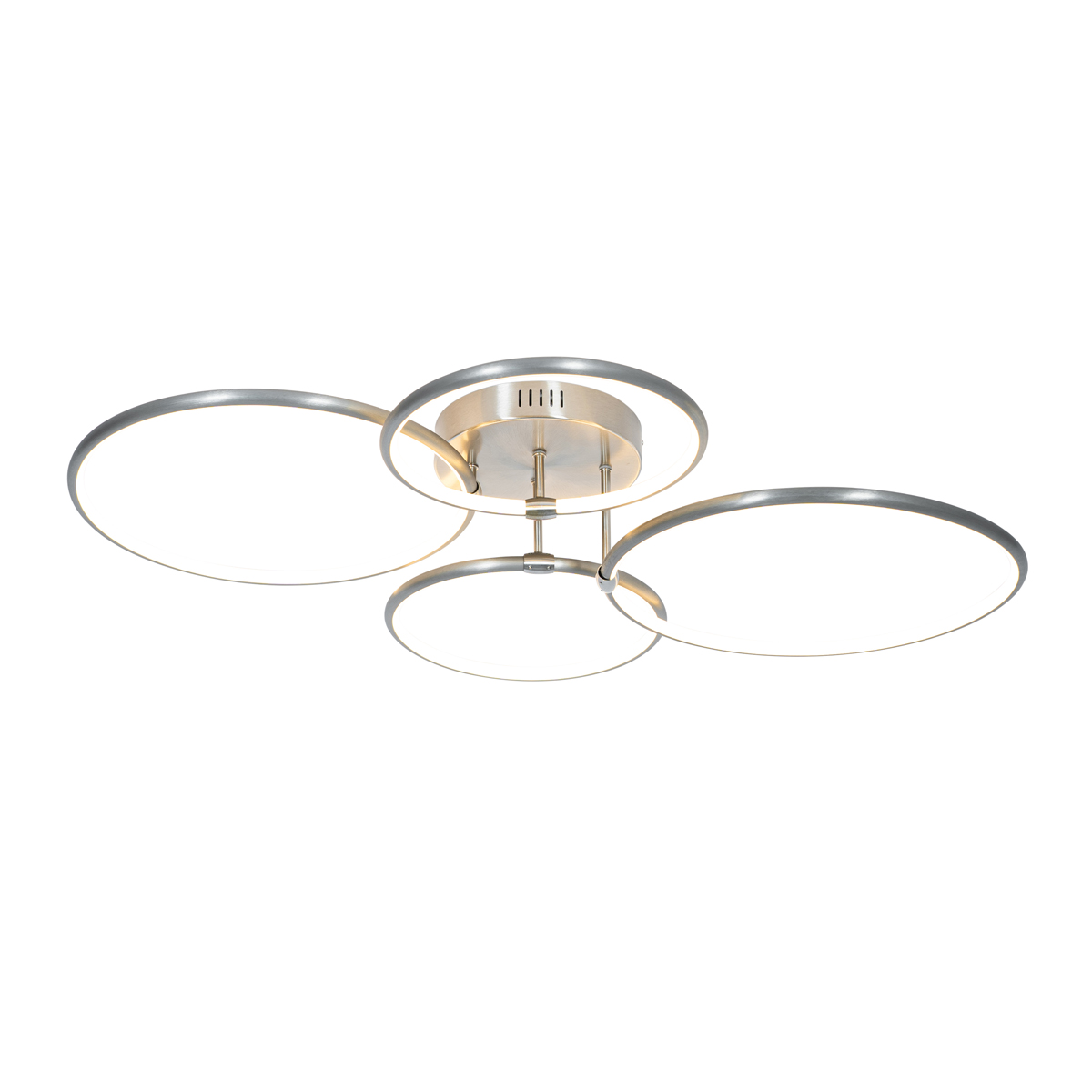 Design Deckenleuchte Stahl inkl. LED 3-stufig dimmbar 4-flammig - Joaniqa