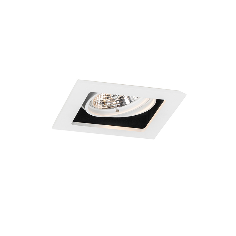 Faretto da incasso quadrato bianco orientabile - Artemis 70