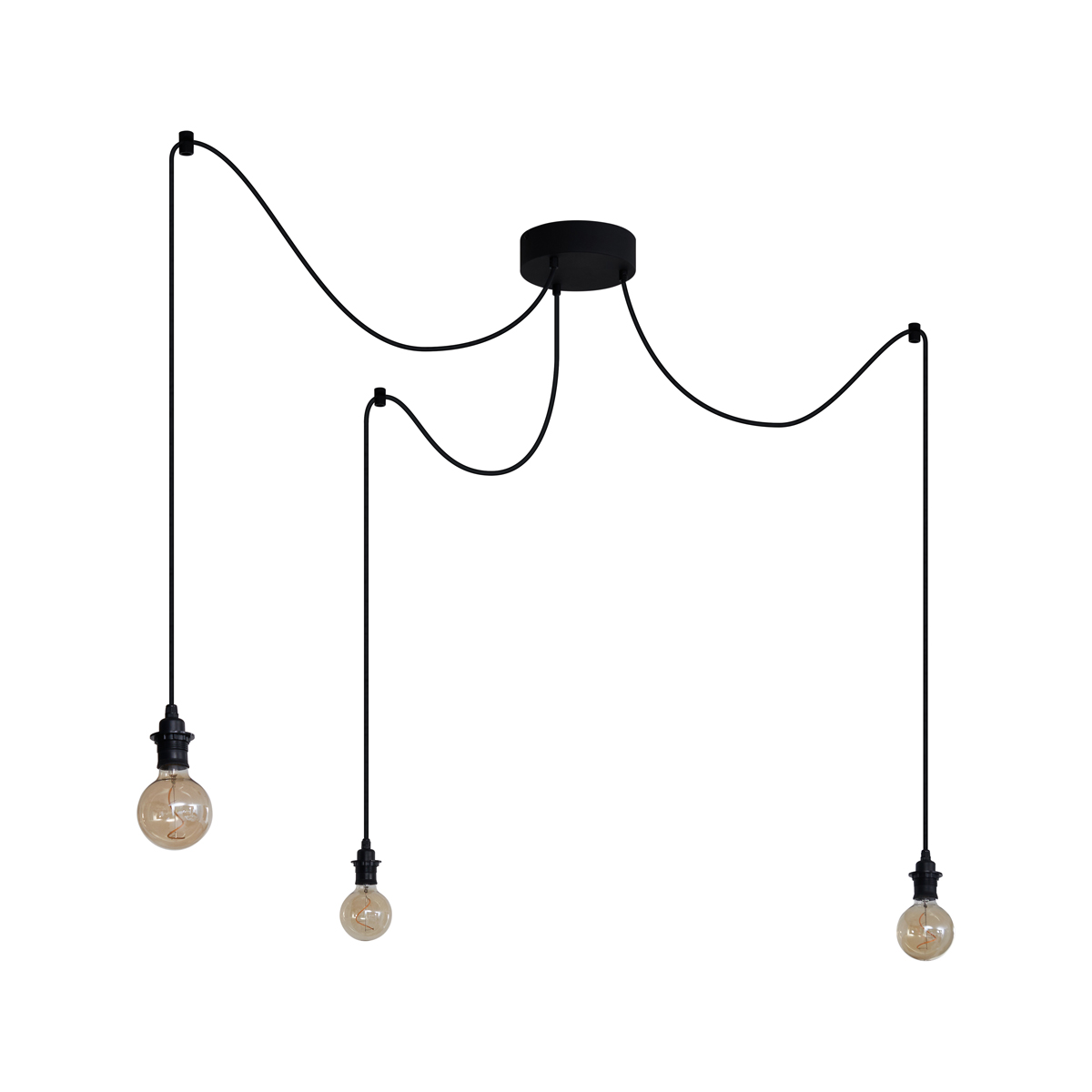 Outdoor Pendant Light Black 3-Lights IP44 - Cava