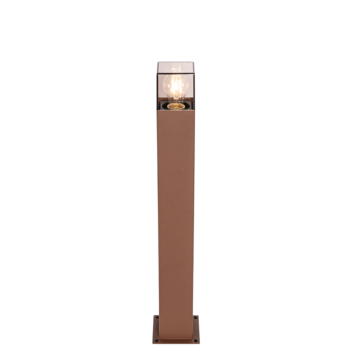 Lampada da esterno industriale da terra 70 cm marrone ruggine IP44 - Danimarca
