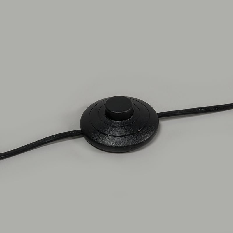 Lampadaire en laiton avec abat-jour gris 50 cm - Kaso