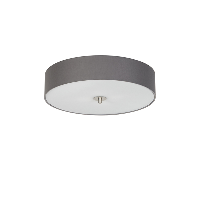 Country Style Ceiling Lamp Grey 50 cm - Drum
